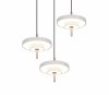Lampa wisząca LED potrójna okrągłe klosze designerska nowoczesna ściemnialna KEATON 340230376 Trio